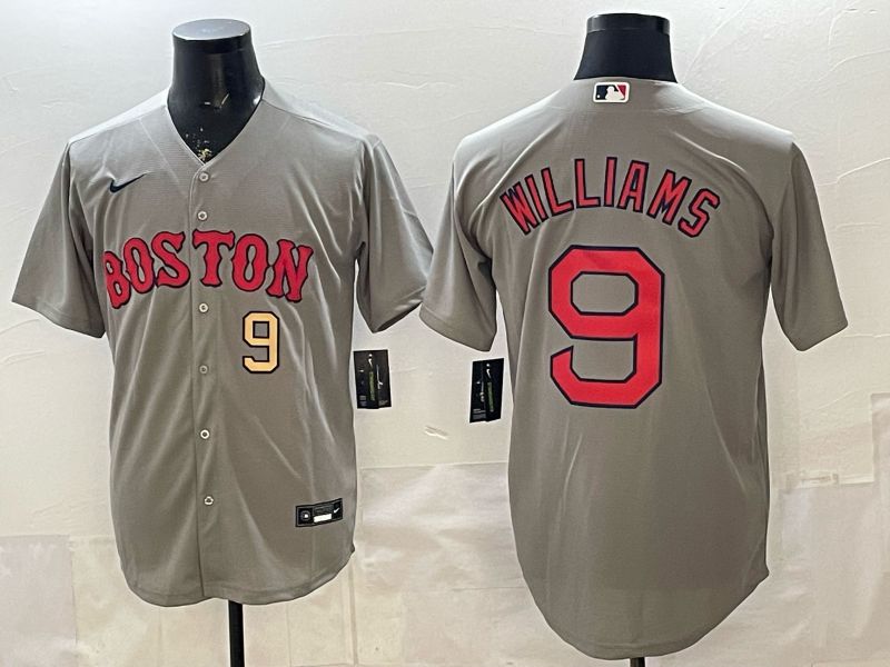 Men 2026 Boston Red Sox #9 Williams Grey Game Nike MLB Jersey style 004->boston red sox->MLB Jersey